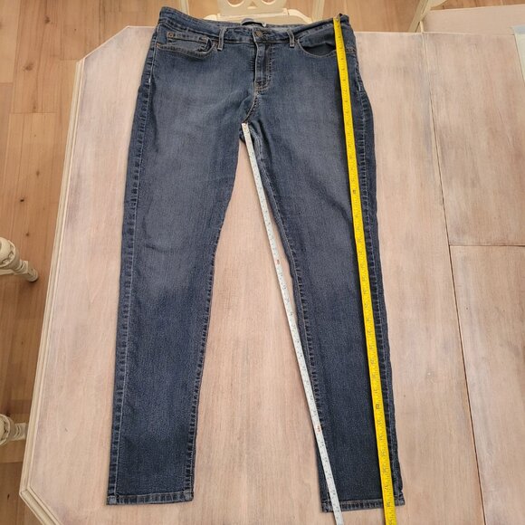 Signature by Levi's Strauss & Co Modern Skinny Jeans Women 16 L/C Blue Dark Wash - Picture 7 of 10